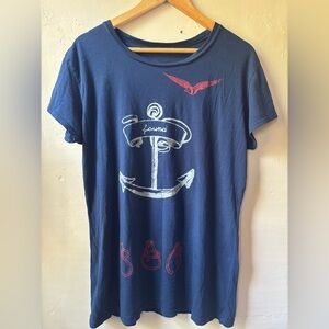 Nautical Graphic Blue T-Shirt